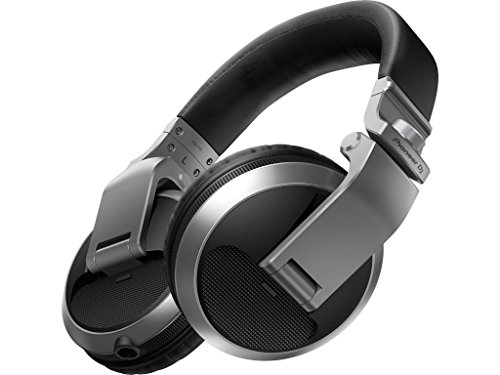 Pioneer Pro DJ DJ Headphones, SIlver (HDJ-X5-S)