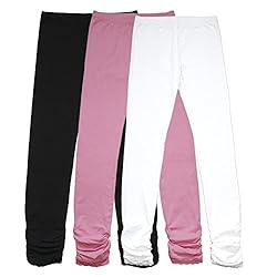 Bienzoe Girls School Yoga Leggings: Kids Cotton