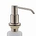 VAPSINT Well Built and Sturdy Modern Stainless Steel Brushed Nickel Deck Mounted Kitchen Sink Countertop Hand Liquid Dish Soap Dispenser, Large Capacity 13 OZ Bottle Sink Soap Dispenser