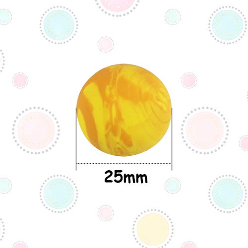 HAKACC Flummis, 50 Stück 25mm Flummis Springball Gummiball Hüpfball Mitgebsel Tombola Kindergeburtstag