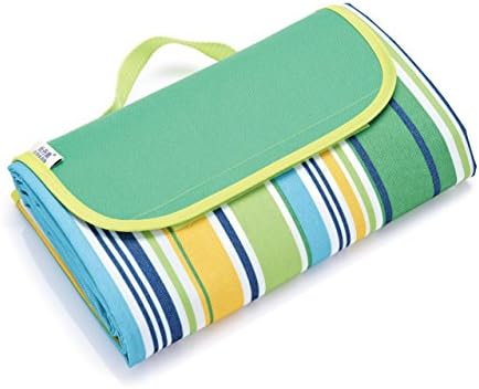 Outdoor Picnic Blanket Mat Waterproof Beach Blanket Mat For Travelling Camping -79"x 57" (Grass Green)