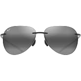 Maui Jim Men's and Women's Breakwall Polarized Rimless Sunglasses