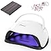 Ovonni 54W UV LED Nail Dryer Curing Lamp for Manicure/Pedicure Polish, Portable Nail Light with LCD Display and Sensor, 10s/30s/60s/99s Timer Setting with 10 Nail File and 1 Box Nail Art Rhinestones