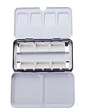 MEEDEN Empty Watercolor Tins with 6 Pcs Full Pans