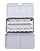MEEDEN Empty Watercolor Tins Palette Paint Case with 6 Pcs Full Pans