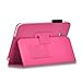 Galaxy Tab 3 Lite 7.0 / Galaxy Tab E Lite 7.0 Case - SHEROX Premium Folio Leather Case for Samsung Galaxy Tab 3 Lite 7.0 / Galaxy Tab E Lite 7.0 Inch Tablet, With Stylus Touch Pen (Hot Pink)