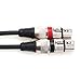 tisino 2 XLR Stereo to 1/4 TRS Y-Splitter Cable, Dual XLR Female to Quarter inch Headphone Jack Stereo Breakout Cable - 5ft / 1.5m