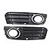 NewYall Set of 2 Front Left Driver and Right Passenger Side Bumper Fog Light Lamp Grill Grille Cover
