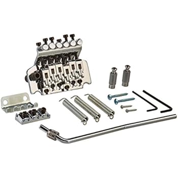 Kmise Electric Guitar Tremolo Bridge System For Floyd Rose Parts Replacement 1 Set (Chrome)