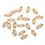 20 PCS Dollhouse Furniture Hardware Metal Drawer Handle Pulls -Golden