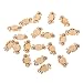 20 PCS Dollhouse Furniture Hardware Metal Drawer Handle Pulls -Golden