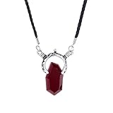 LUREME Vintage Pendant Necklace Perfect Amulet Gift Costume Jewelry-Red (nl005564-1)