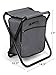 GigaTent Folding 3 in 1 Stool Backpack Folding Stool with Cooler Bag - Camping Hunting Fishing Multifunction Collapsible Camping Seat and Insulated Ice Bag with Padded Shoulder Straps (Gray)