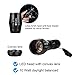 Ustopfiire Tactical LED Flashlight A100 Kit -TC1200 High Lumens Small Waterproof Flashlights - Zoomable Adjustable Focus 5 Modes Portable Flash Lighting Torch with Rechargeable 18650 Battery & Charger