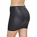 iiniim Women's Faux Leather Zipper Short Mini Skirt Night Club Dress