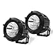 AutoTime 2 Pack 3.5 Inches 25W LED Work Light Flood Spot Combo Beam 6000K White Led Pods Light Small Offroad Driving Fog Light for Motorcycle Jeep SUV Truck Wrangler Boat Tractor