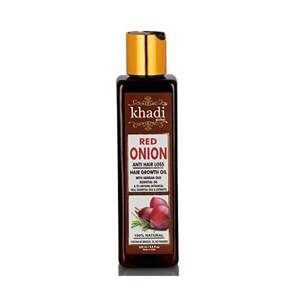 Khadi Global Red Onion Hair Oil for Hair Growth India 2020
