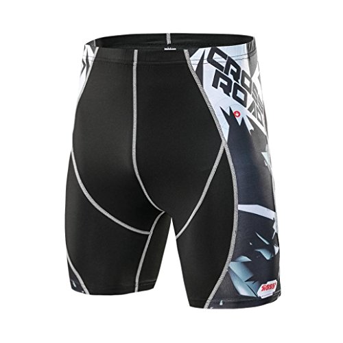 Scaling â˜¸ Men's Fitness Gym Shorts Compression Pants Elastic Quick Dry Stretchable Shorts Training Workout Jogger Sport Short Pants Yoga Athletic Shorts by (S)