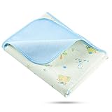Elf Star Cotton Bamboo Fiber Breathable Waterproof Underpads Mattress Pad Sheet Protector, Elephant and Giraffe Print, 1 Pad 27