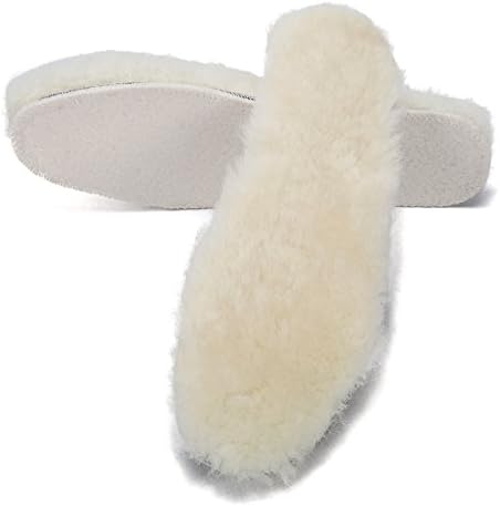 DOGDAN Sheepskin Replacement Insoles -Unisex Cozy Warm Thick Fleece Wool Insoles