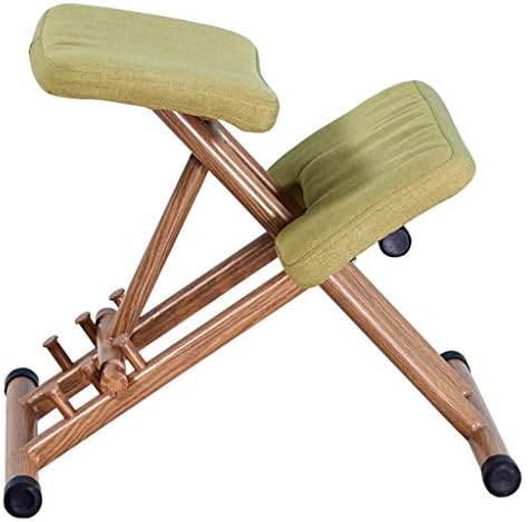 Ergonomic Kneeling Chair, Children's Sitting Posture Correction Chair Gray and Green,Green