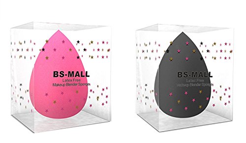 Bs-mall 2pc flawless makeup blender foundation puff mul…