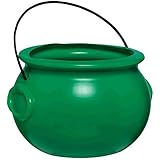Amscan 130080 Party Favor Plastic Pot of Gold, 8", Green - 1 Pc