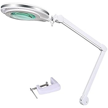 drafting table light with magnifying glass