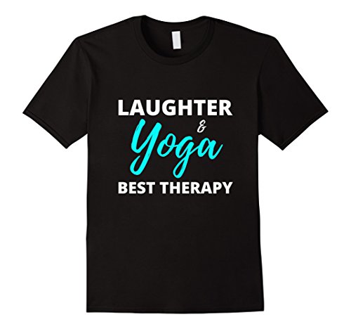 Mens Laughter Yoga Best TherapyT-Shirt Funny Gift for Spiritual 3XL Black