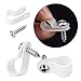VIPMOON 100 Pcs 1/4 Inch R-Type Cable Clips Clamp Kit, Nylon Mounting Cord Fastener Clips with 100 Pack Screws for Indoor Outdoor Electrical Wire Management Organizer, White