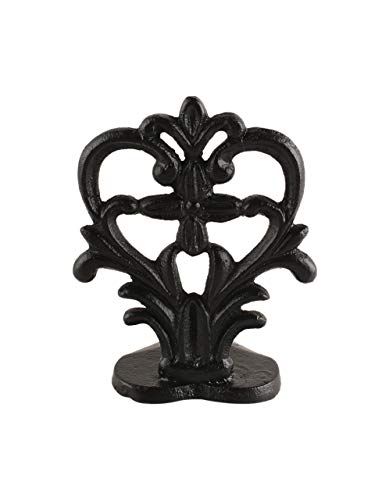 Ardour Heavy Duty Cast Iron Doorstops - Decorative Door Stopper - Stop Your Bedroom, Bath Doors -Heart Finiel
