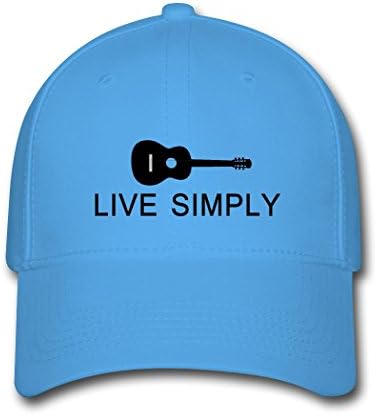 Kaho Popular Unisex Baseball Cap Adjustable Hat Live Simply Guitar Logo