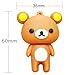 8GB USB Flash Drive with Cute Rilakkuma Shape 8G Memory Stick U Disk - Brown