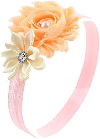 Miugle Baby Peach Headbands Hair Bows Infant Toddler Girls Hair Band Head Wrap