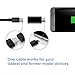 ARKTEK USB C to Micro USB Adapter,4-Pack Type C Female to Micro USB Male Convert Connector Support Charge & Data Sync Compatible with Samsung Galaxy S7 Edge S6 Nexus 5/6 and Micro USB Devices(Black)