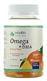 Ecoflo Naturals - Omega + DHA Brainy Bites, 60 gummies