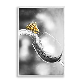 Framed Canvas Wall Art Goblet Canvas Prints Home Artwork Decoration for Living Room,Bedroom - 24x36 inches