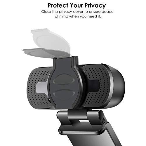1080P Webcam with Microphone & Privacy Cover, Web Cam USB Computer Camera for PC Laptop, Desktop HD Streaming Webcam for… - Image 3