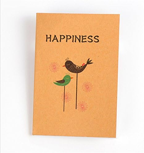 Gysad A6 Notebook Blank Page Journal Diary Writing Pads Notebooks Daily Notepad for Girls Boys Birthday Gifts, 100 Pages/50 Sheet, Random Colour