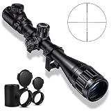 CVLIFE 4-16x44 Tactical Rifle Scope Red and Green Illuminated Built with Locking Turret Sunshade and Scope Mount Included
