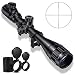 CVLIFE 4-16x44 Tactical Rifle Scope Red and Green Illuminated Built with Locking Turret Sunshade and Scope Mount Included