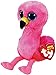 Ty Beanie Boos Tropical Birds Kiwi (Multi-Colored), Beaks (Toucan) & Gilda (Flamingo) Gift Set Bundle with Bonus Matty's Toy Stop Storage Bag - 3 Pack