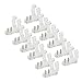 Wobe 200pcs LED Rope Light Clips Holder with 400 PCS Screws, Clear PVC Rope Light Mounting Clips 13mm 1/2 inches Plastic for Led Light Wall Mount and Bar Mount for Wedding Yard Party