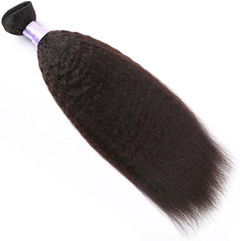 Sexyqueenhair 8A Virgin Mongolian Kinky Straight Hair Coarse Yaki hair Weaving One Bundle 20 Inch Natural Black Color