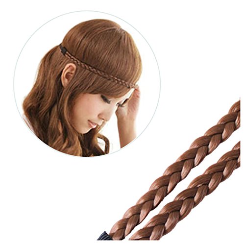 Women Hair Rope, Inkach Chic Girls Bohemian Linen Braid Rope Hairpin Buckle
