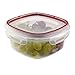 Rubbermaid Lock-Its Square Food Storage Container with Easy Find Lids, 5 Cup, Racer Red
