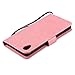 Xperia X Performance Case Premium Vintage Emboss Floral PU Leather&Soft TPU[Card/Cash Slots][Wrist strap]Wallet Magnetic Flip Case For Sony Xperia X Performance Case-LEMY JOURNEY (Tree-Pink)