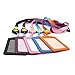 KLOUD City 5 Pcs Vertical Style Black Leather Business ID Badge Card Holder with 5 Pcs Retractable Lanyard Neck Strap Band (Style 3)