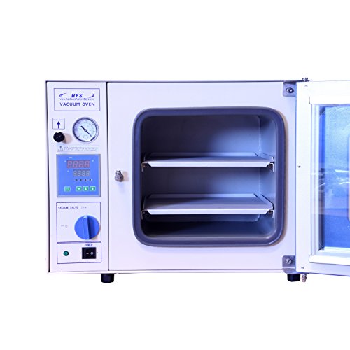 HFS (R) 0.9 Cu Ft, 12x12x11" Vacuum Oven Degassing Drying Oven, 215F, Herbal Extraction, Stainless Steel Chamber, 7 Aluminium Shelf (LIMIT TIME DISCOUNT)