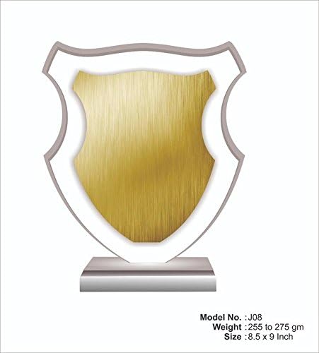 JD Acrylic Crystal Mementos and Trophy (Size: 8.5" x 9"-Inches) J08